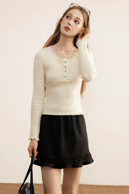 New Wool Knitted Slimming Top