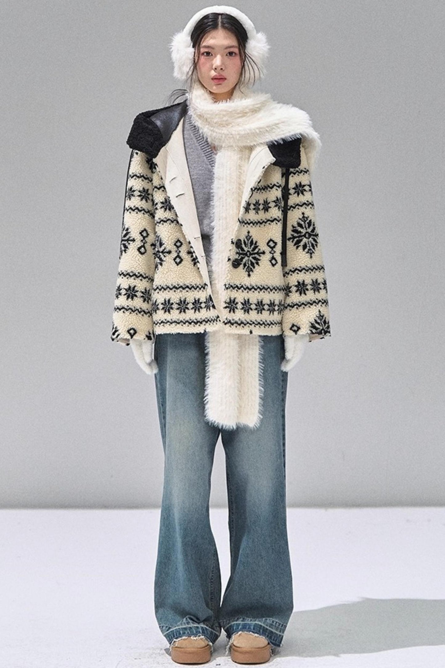 Lace Patchwork Knitted Sweater