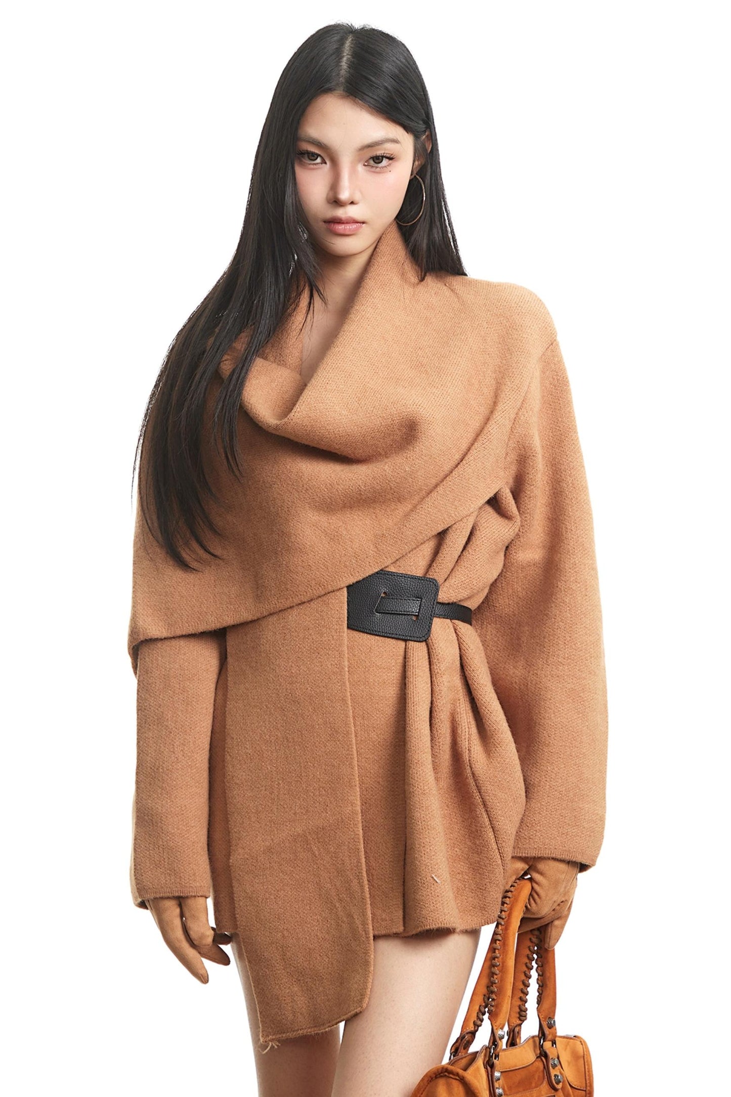 Korean Long Sleeve Knit Sweater Jacket