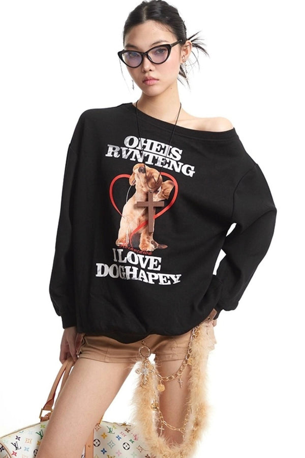 Vintage Lazy Sweatshirt