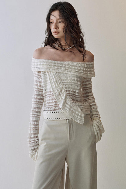 Clouds Knitted Fluffy Top