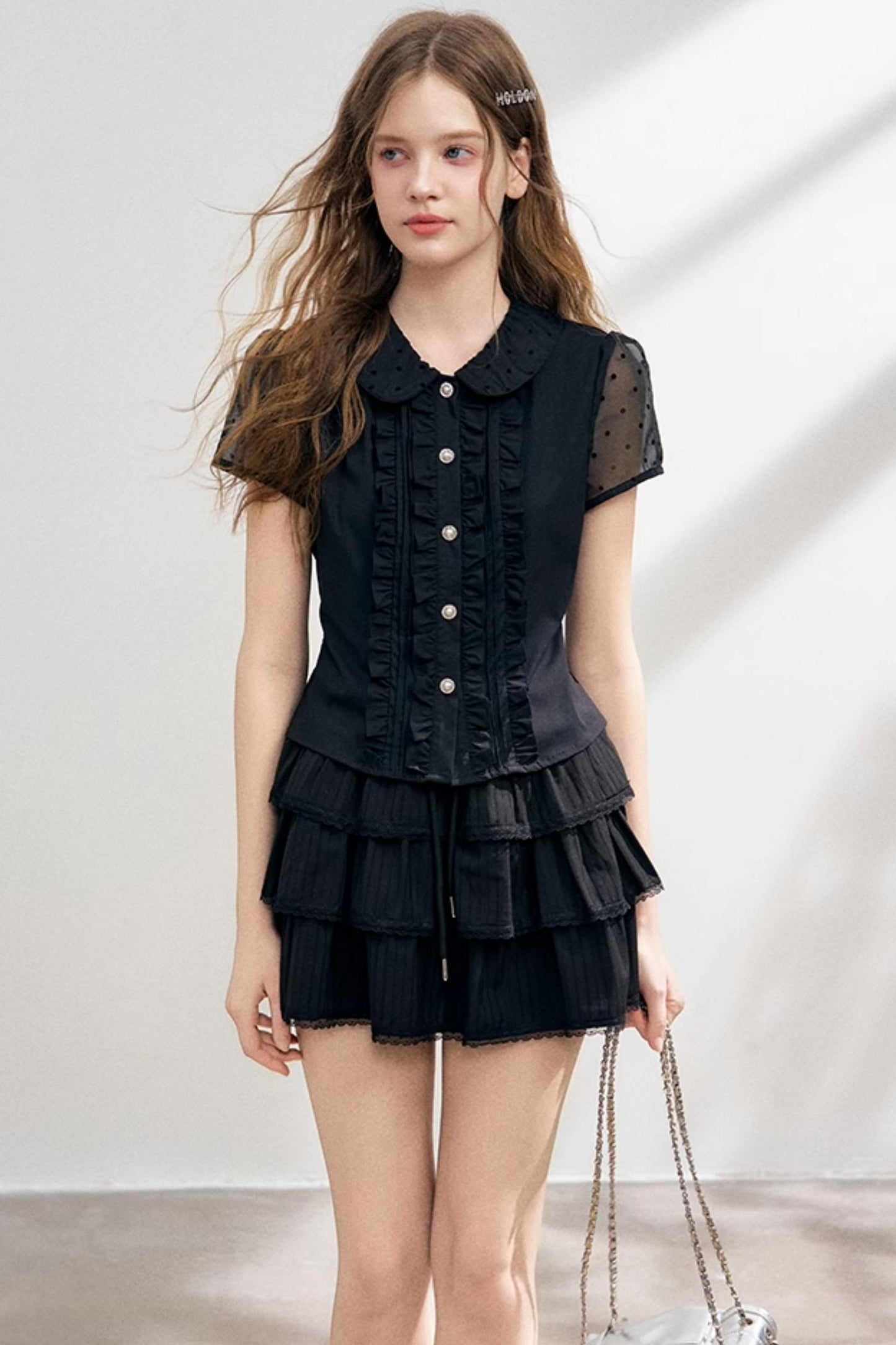 Organza Polka Dot Top