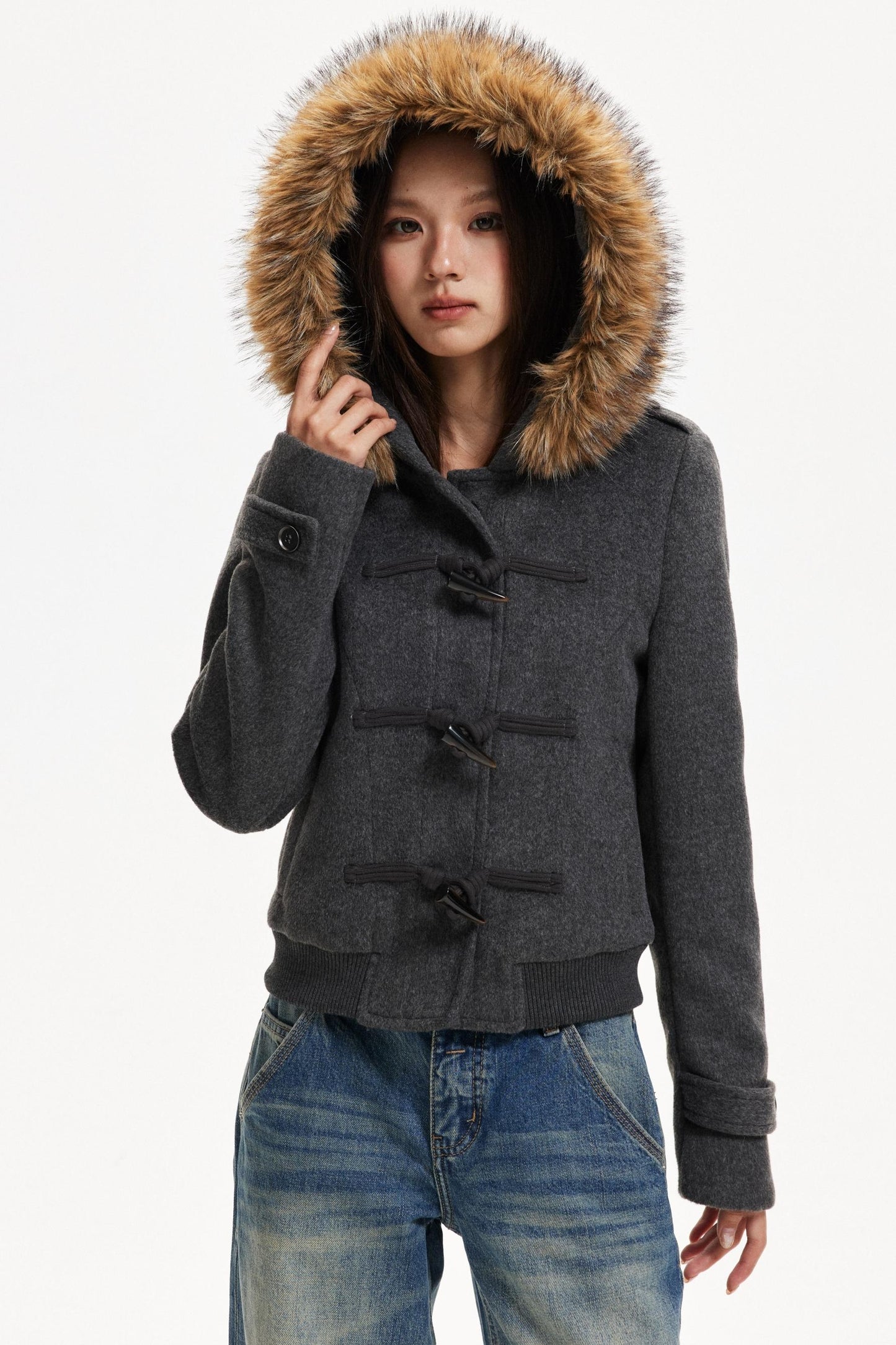 Retro Woolen Jacket & Pants Set-Up