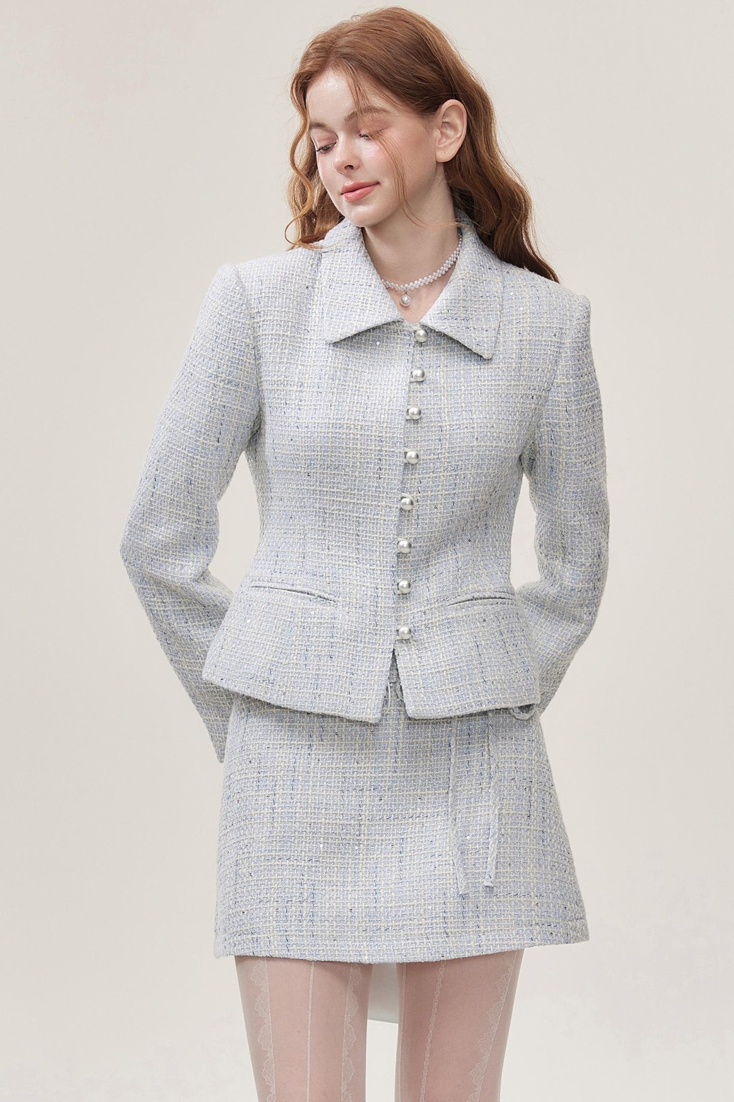 Chic Two-Piece Short Jacket Skirt Set-Up