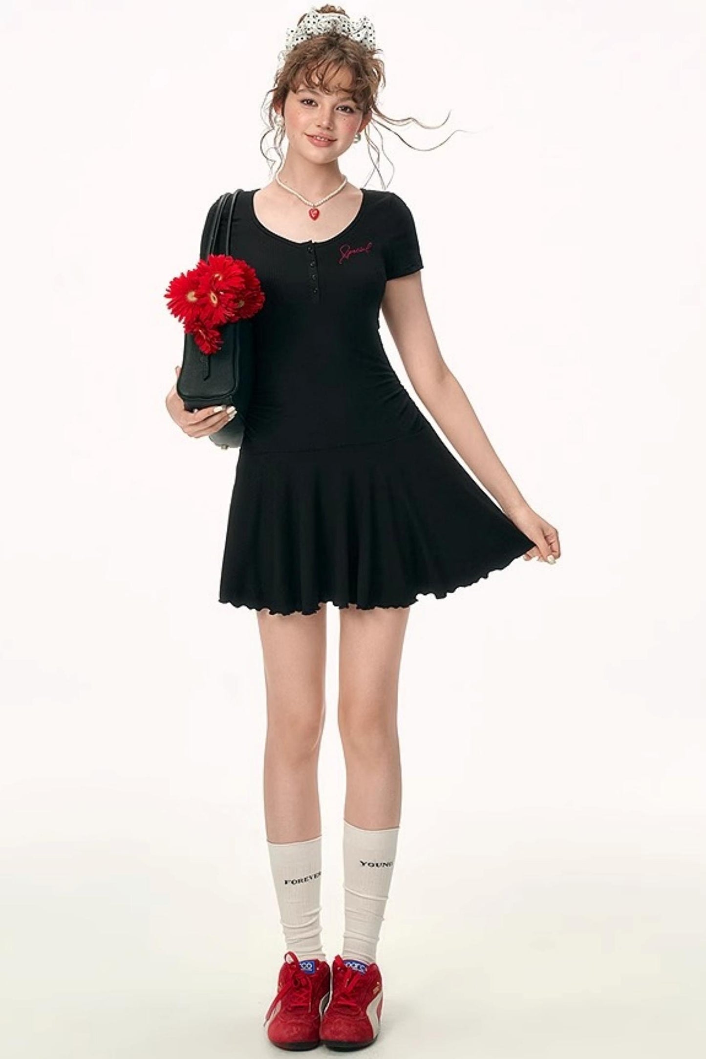 Summer Embroidered Slim Dress