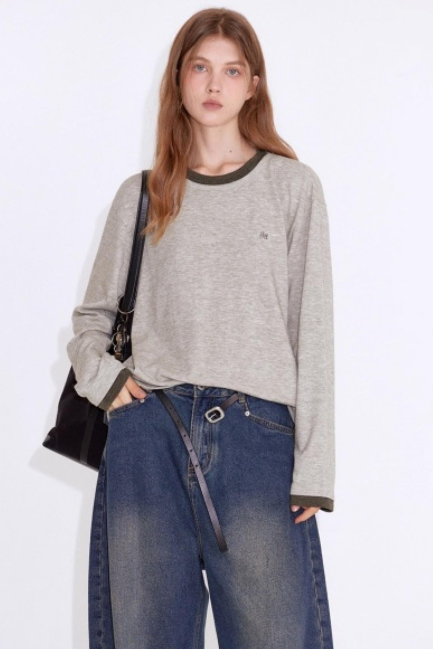 Color-Blocked Faux Sweater