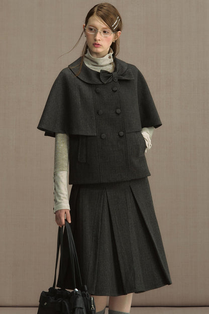 Retro Cape Vest Shawl Jacket Set-Up