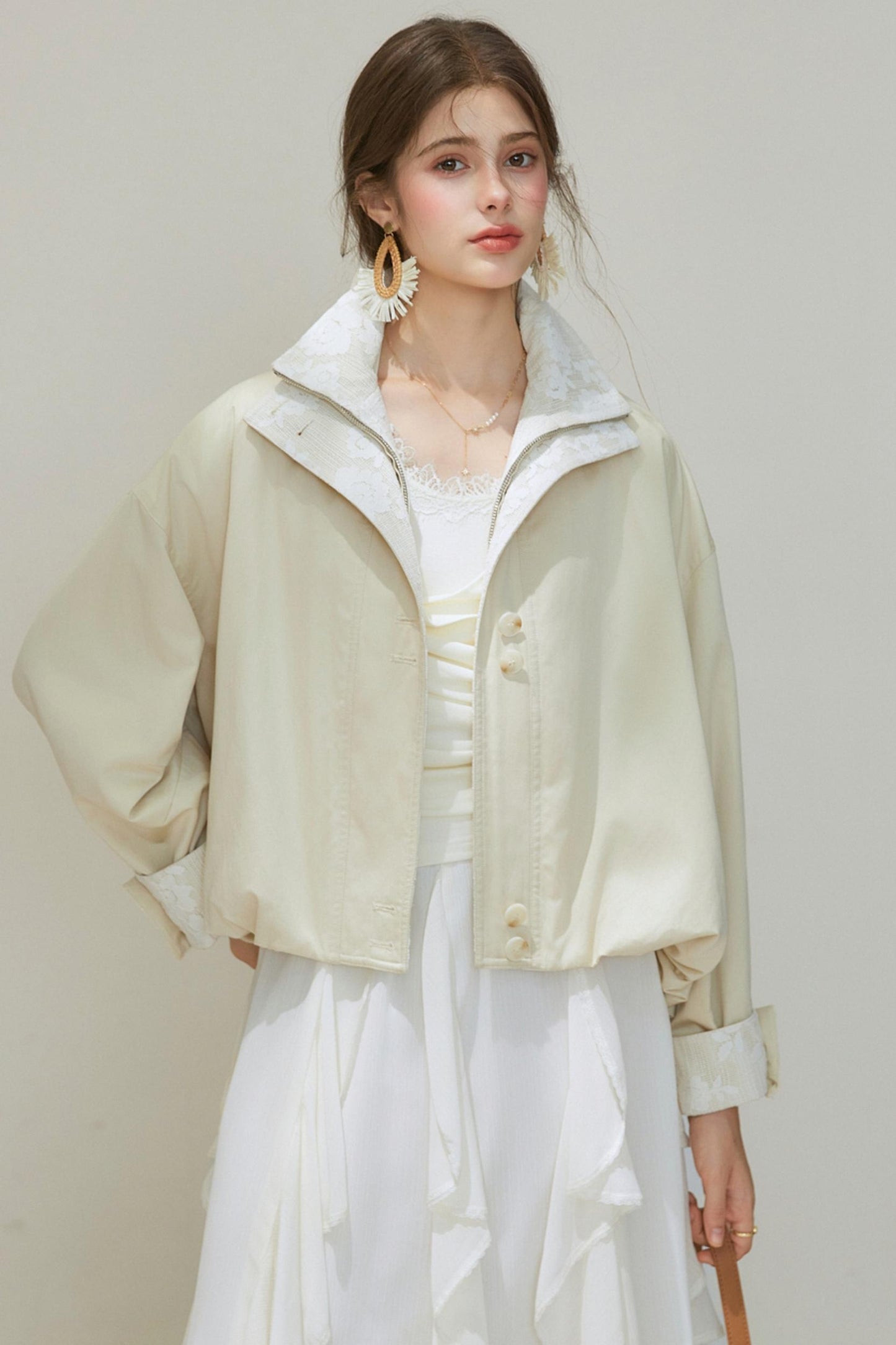 Bud Lyocell Short Trench Coat