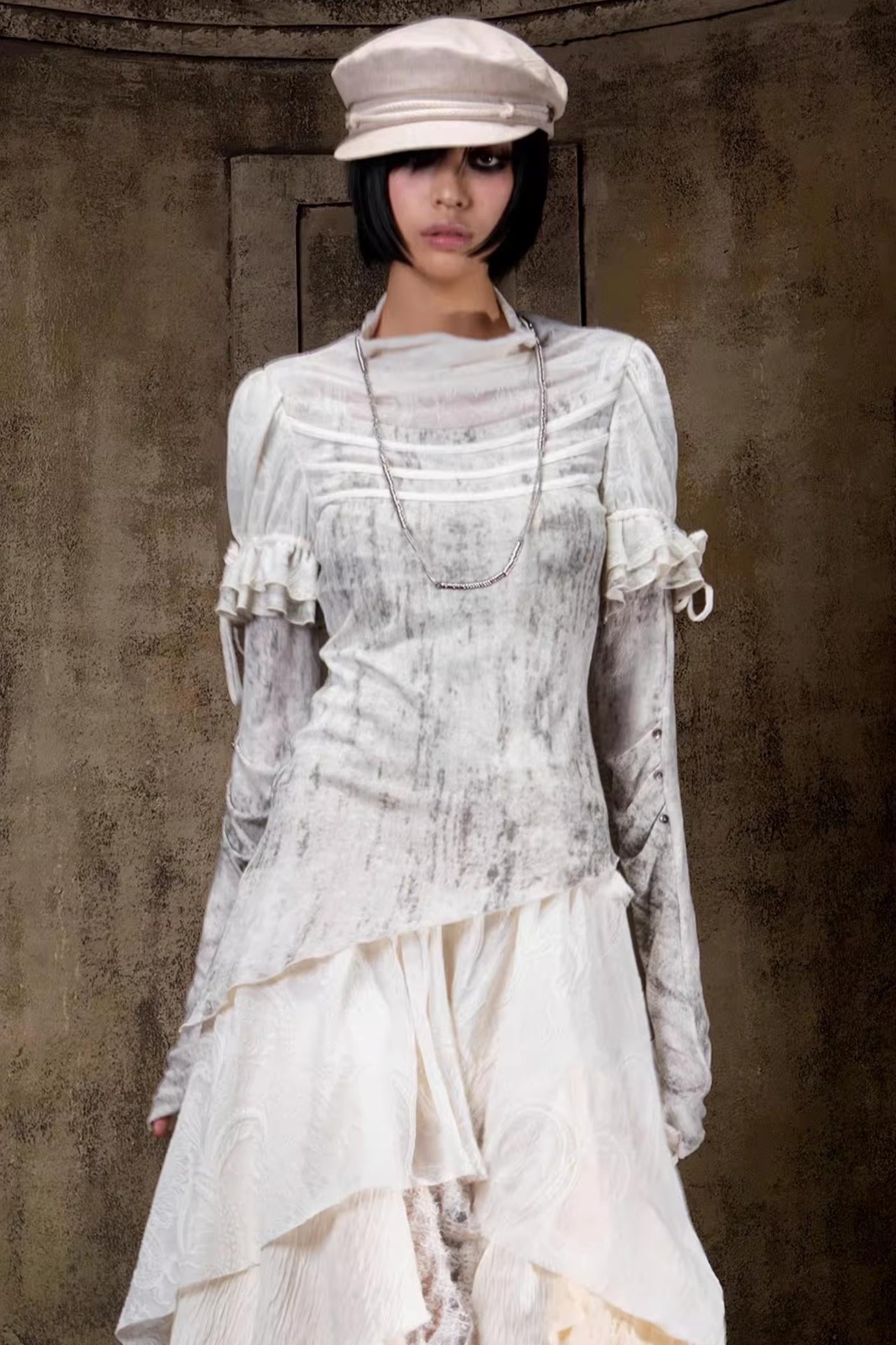 Gestricktes Oberteil im Palast-Stil