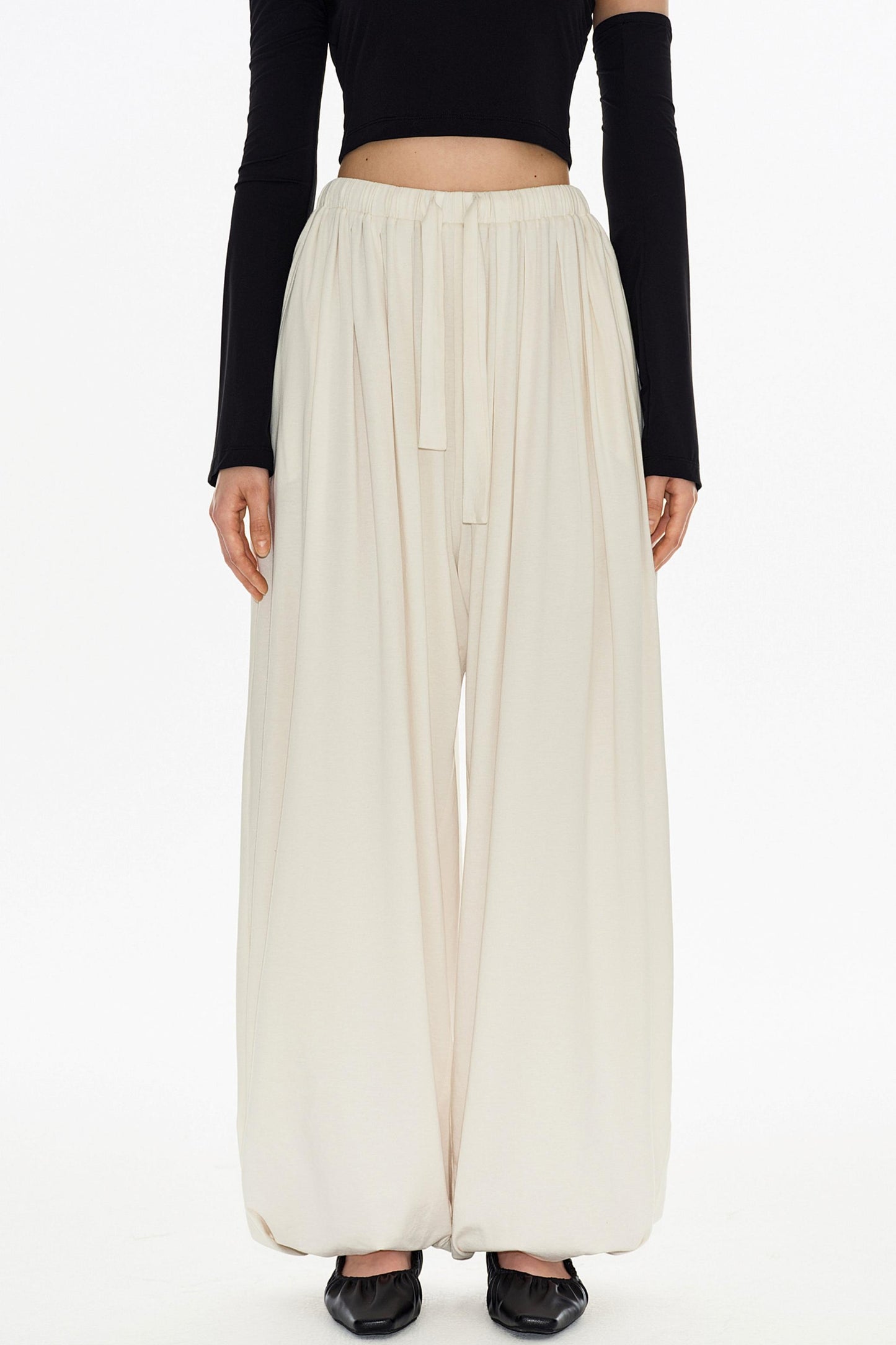 Hautfreundliche Drapierte Laternenhose