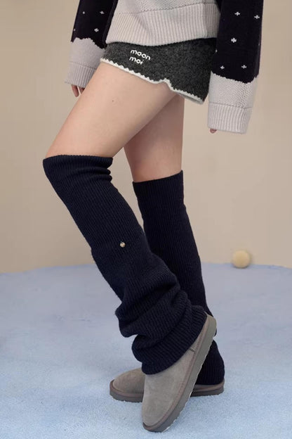 Couvre-chaussettes en mélange de laine de mouton