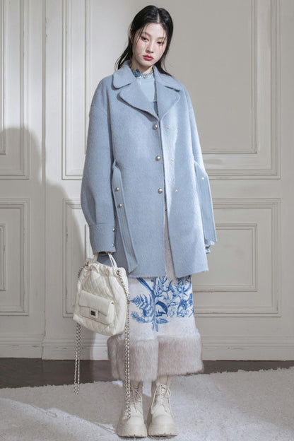 Winter Night Snow Scene Skirt