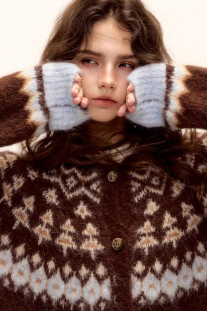 Wool Fair Isle Cardigan