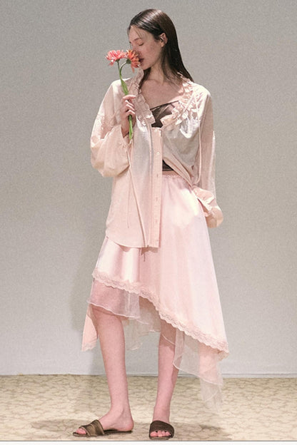 Sweet Imagination Strap-On Loose Shirt