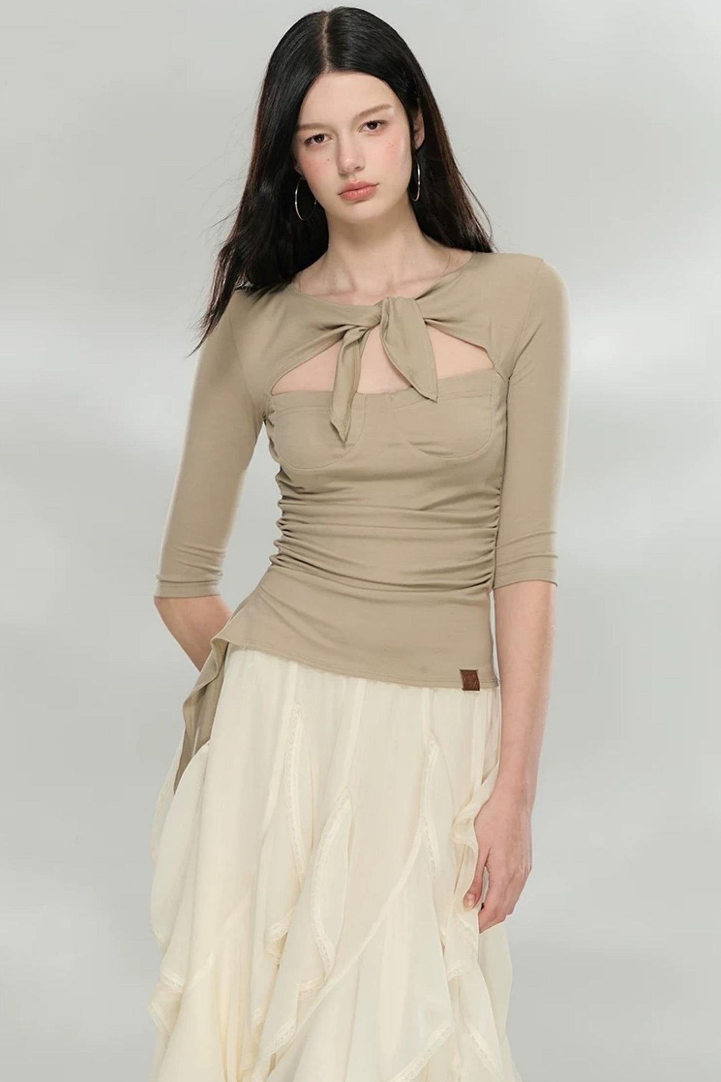 Convertible Lyocell Blouse