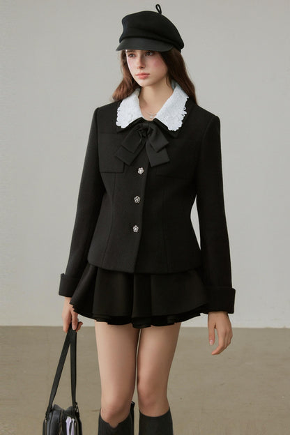 Winter Short Black Jacket