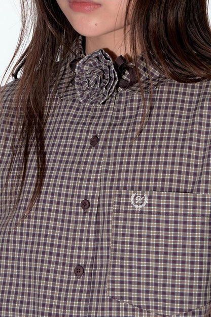 Original Plaid Doll Collar Two-Piece Set-Up