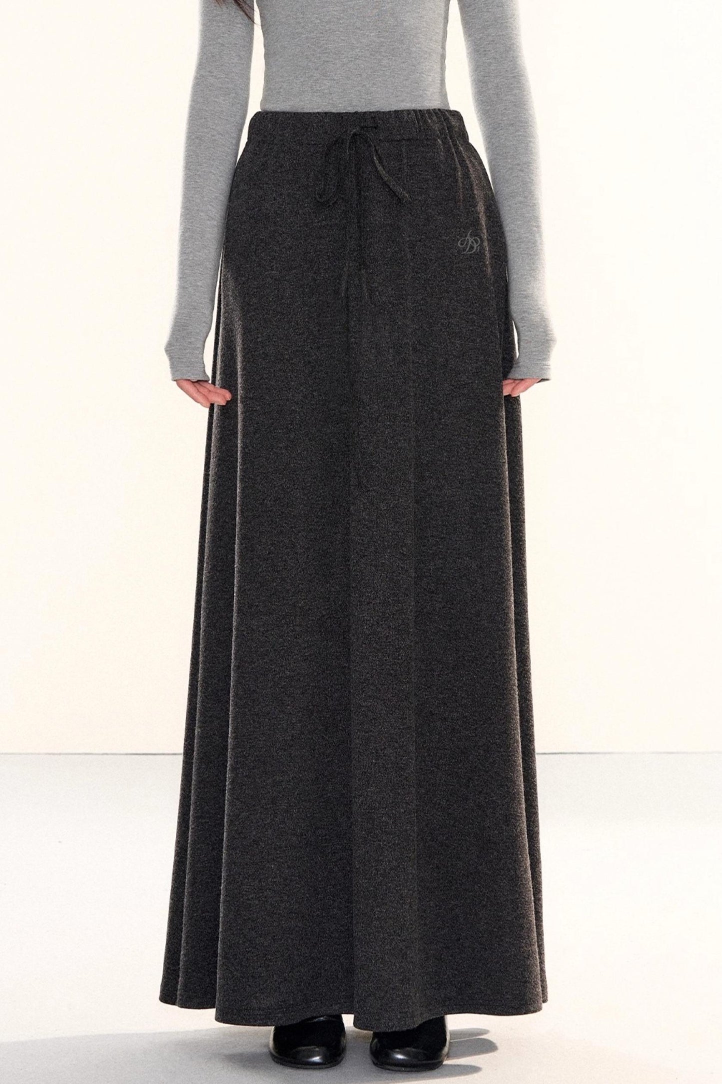 Elegant Knitted A-Line Skirt