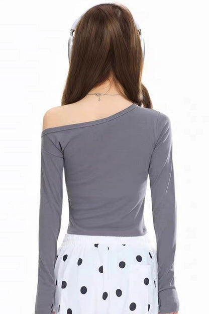 Retro Off-Shoulder Top