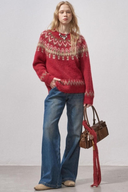 Festive Fair Isle Sweater