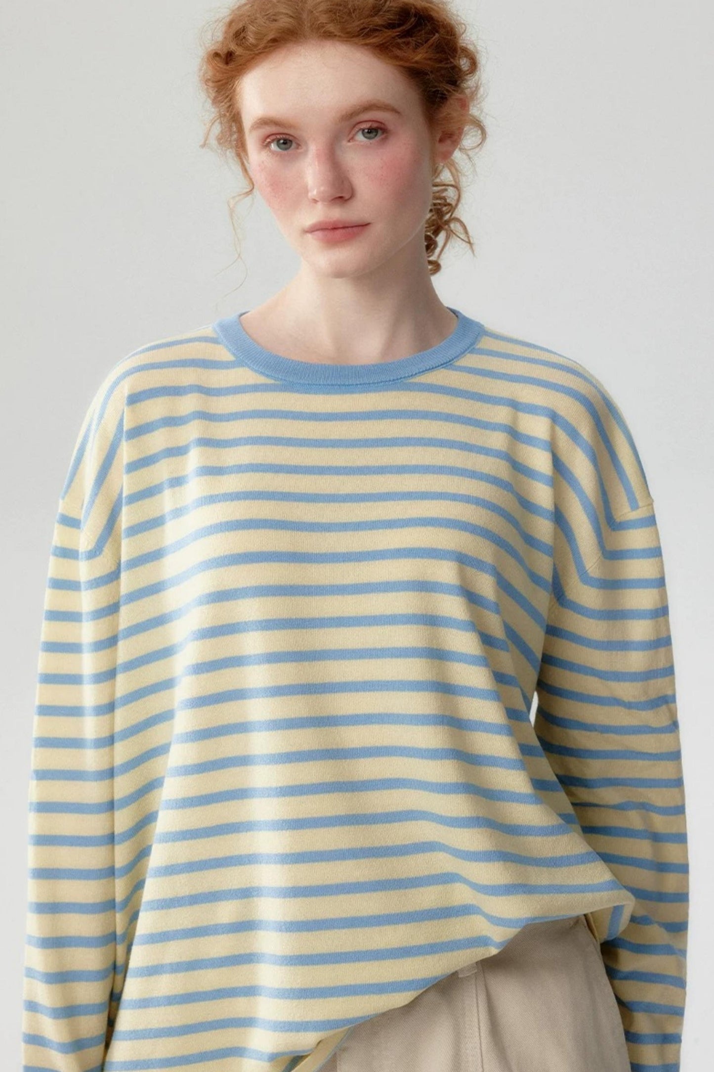 Sea Salt Striped Knit Sweater