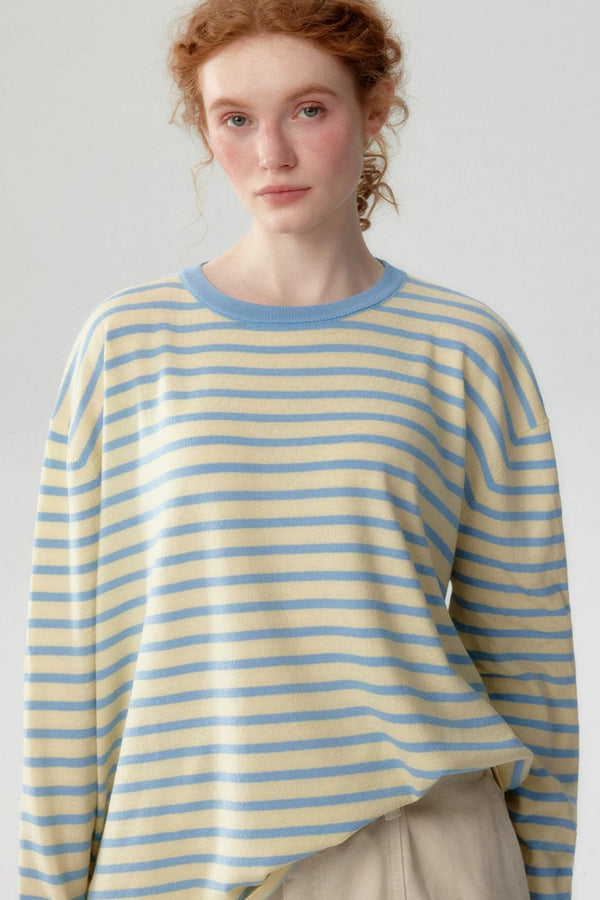 Sea Salt Striped Knit Sweater