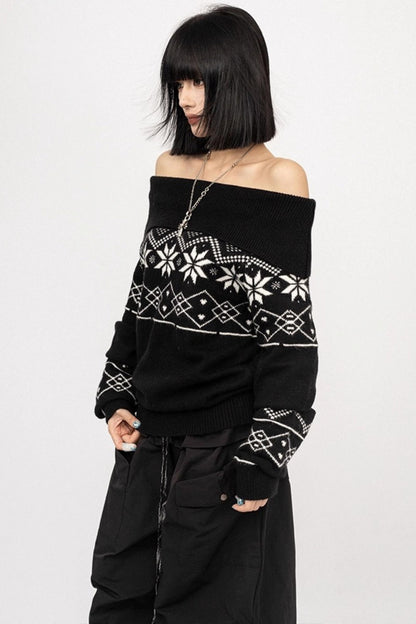 Lazy Spice Jacquard Sweater
