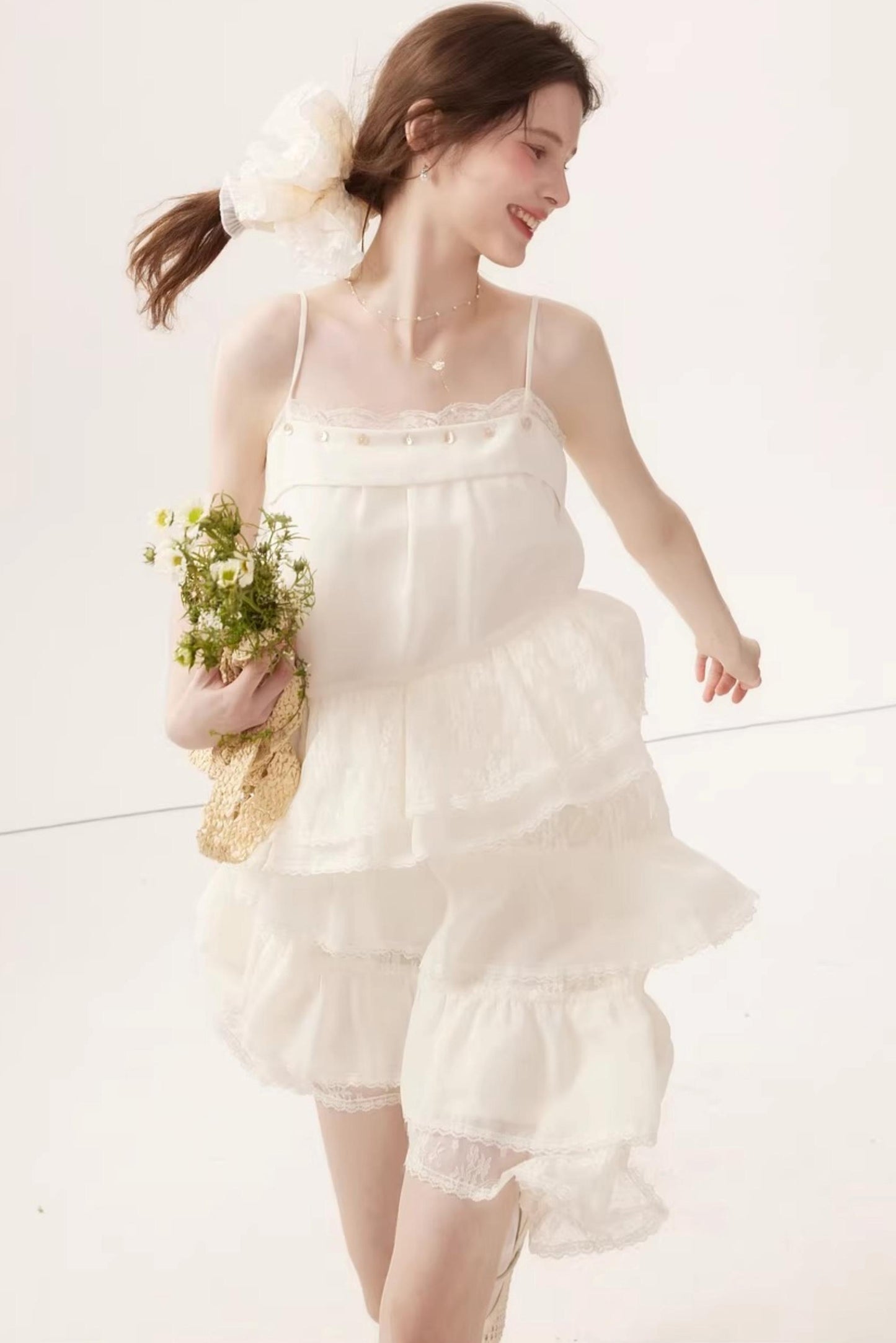 Sheer Irregular A-Line Dress