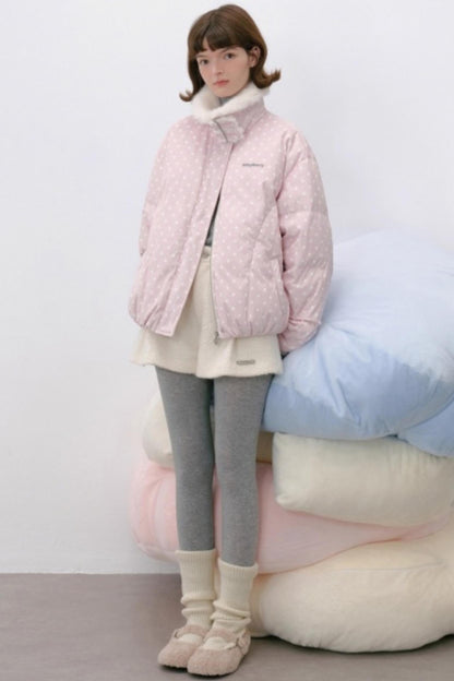 Polka Dot Down Jacket