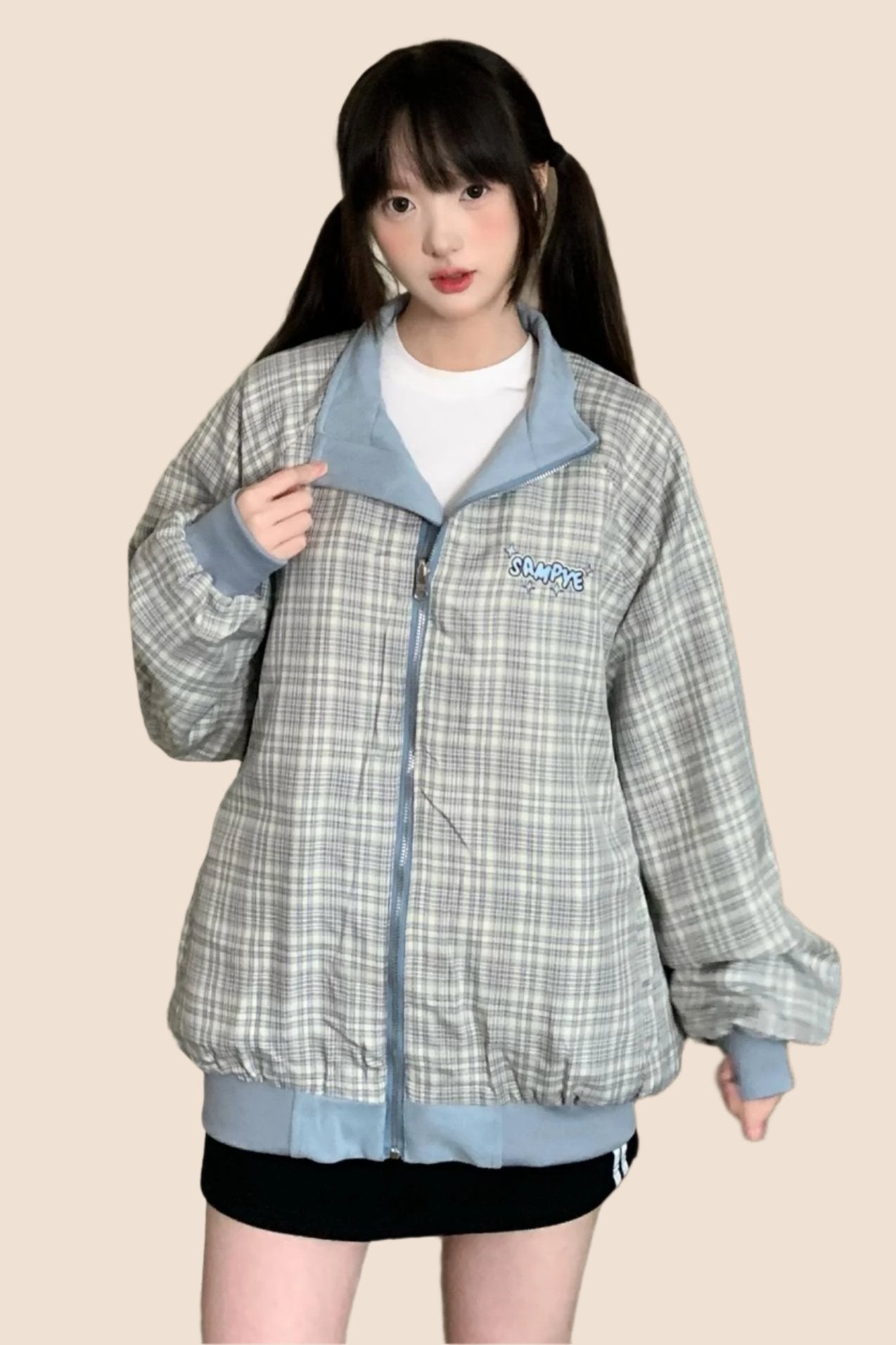 Casual Loose Reversible Baseball Jacket