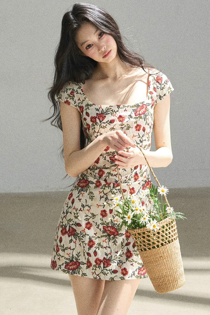 Rose Garden Floral Dress