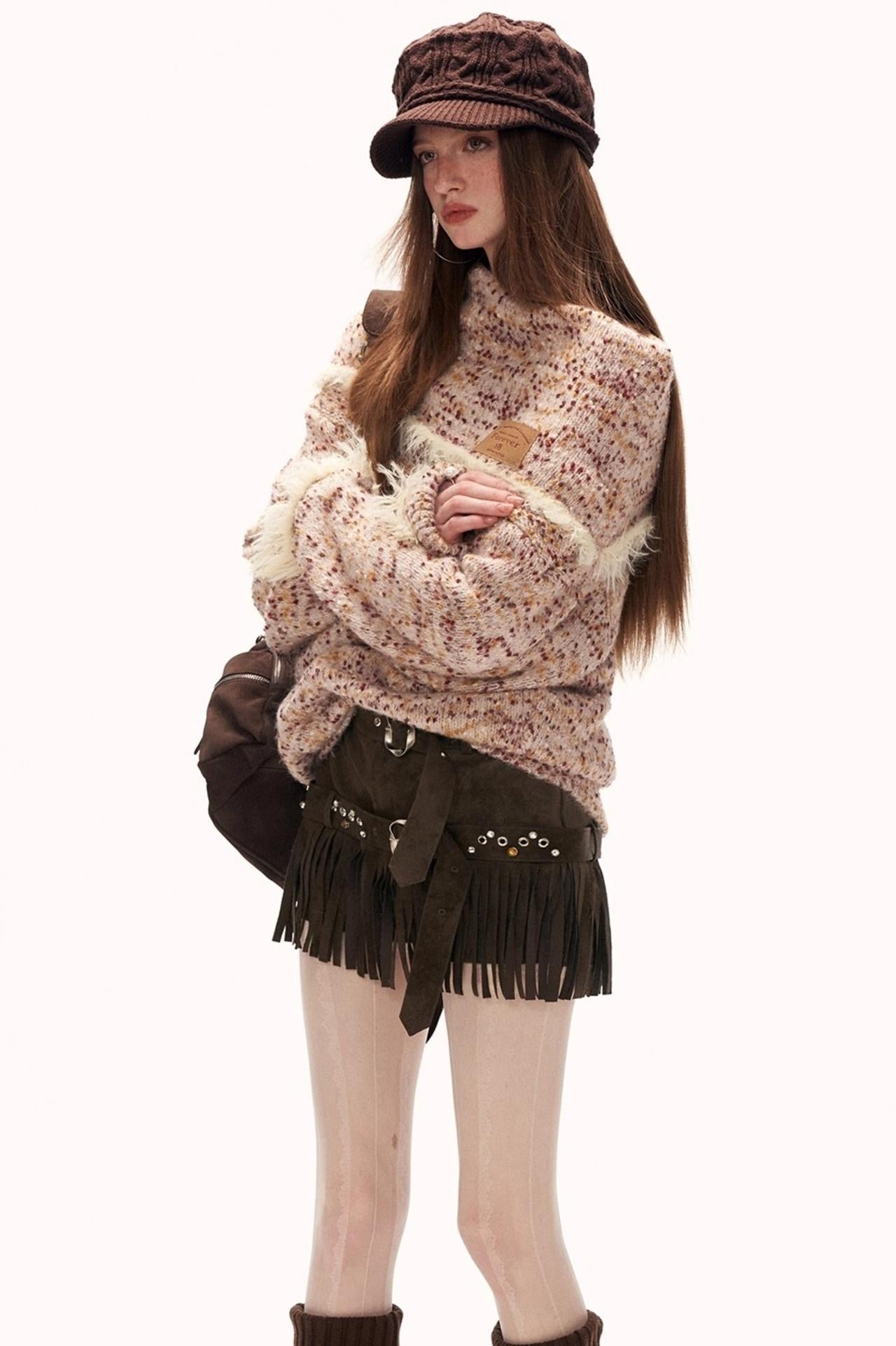 Suede Fringe Tassel Shorts