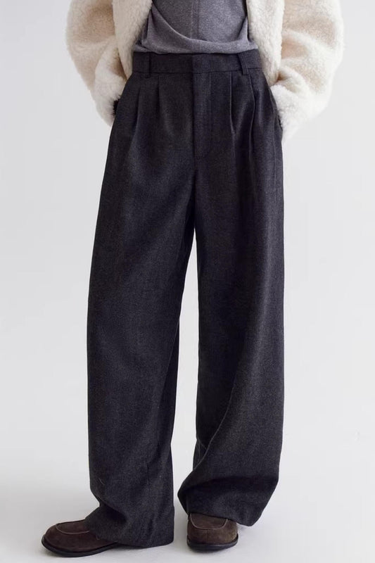 Minimalist Merino Wool Trousers