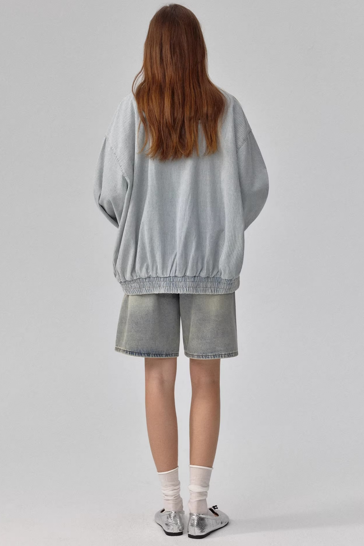 Spring Story Striped Denim Jacket Set-Up