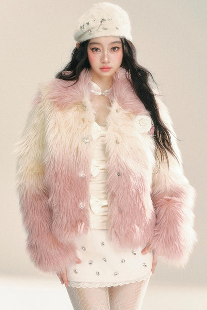 Korean Eco-Friendly Fur Coat