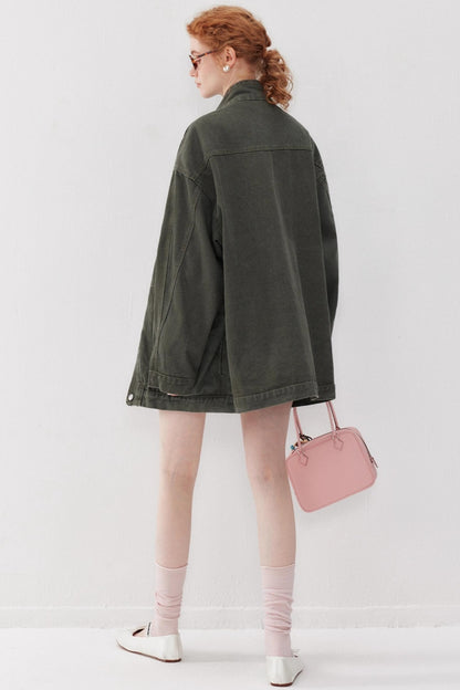 Vintage Cargo Denim Jacket