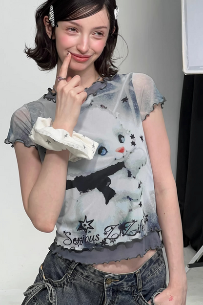 Rabbit Dream Mesh Top
