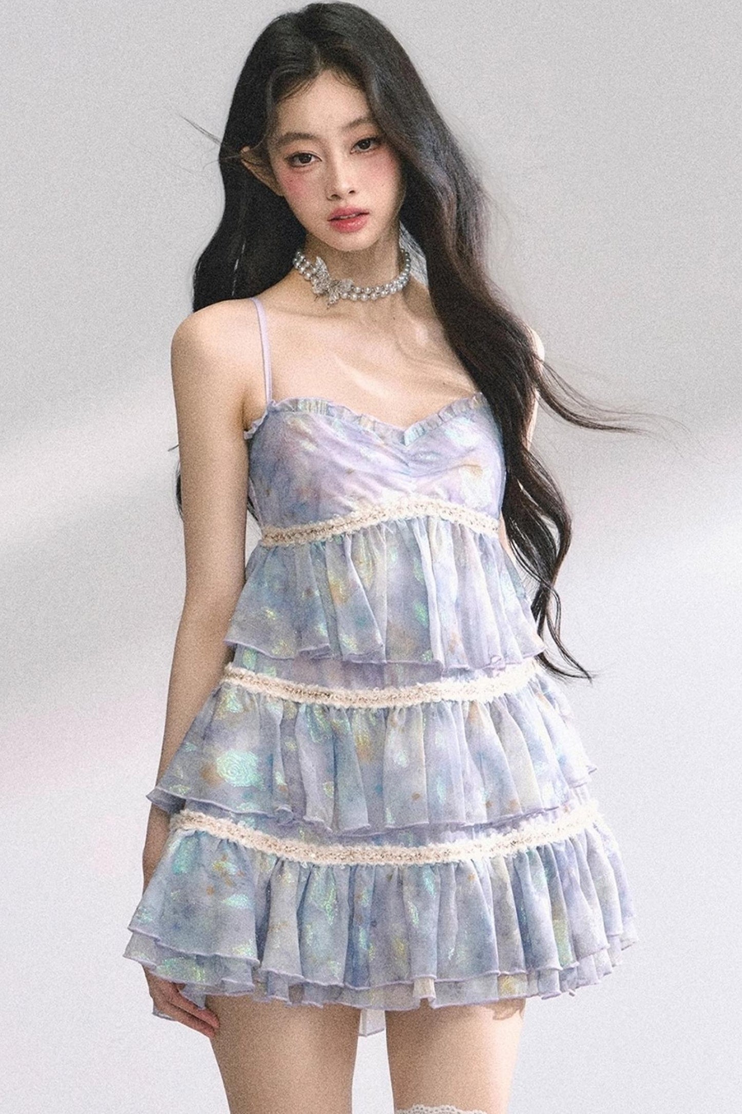 Halter Floral Elegance Dress