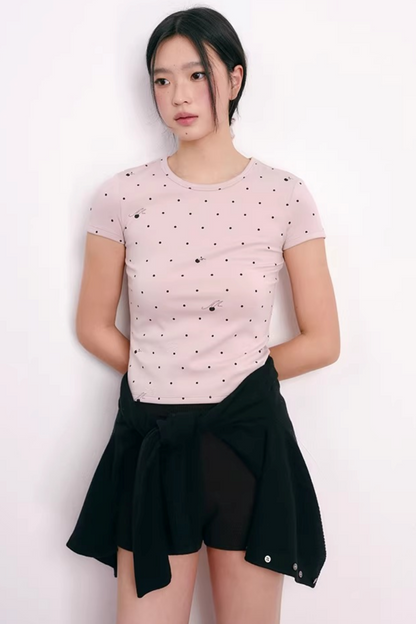 Polka Dot Lyocell Blouse
