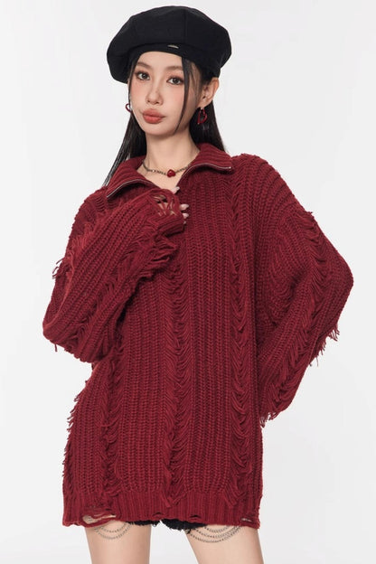 Soft Waxy Knit Sweater