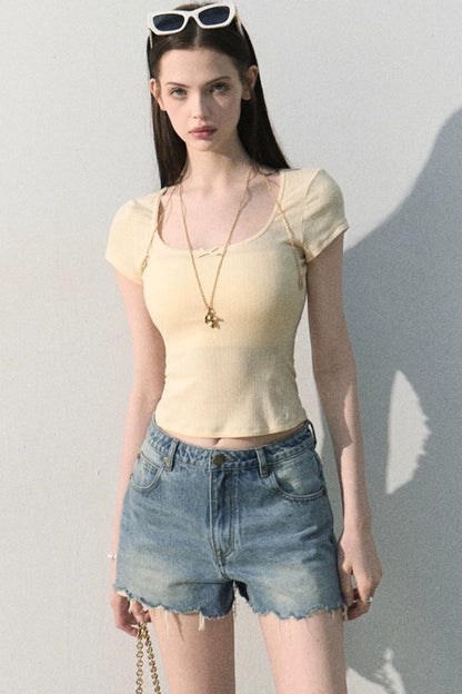 Ice Mint Jacquard Lace Top