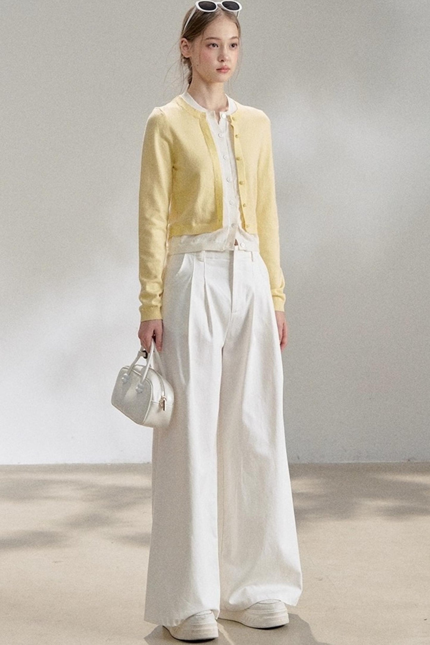 Yellow Knitted Cardigan