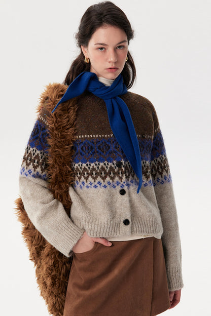 Fair Isle Knitted Jacket
