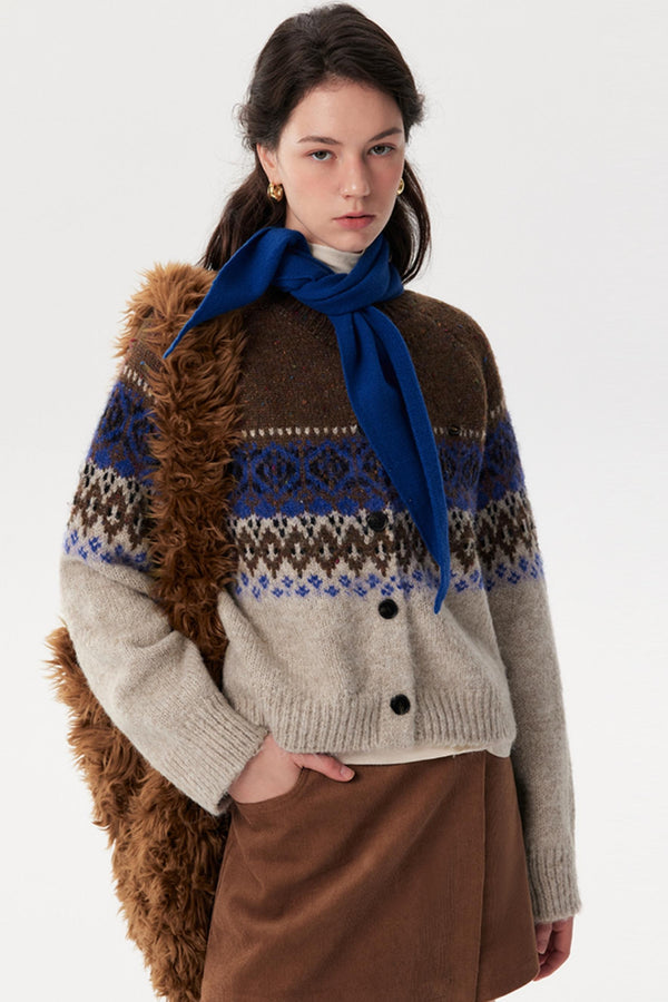 Fair Isle Knitted Jacket