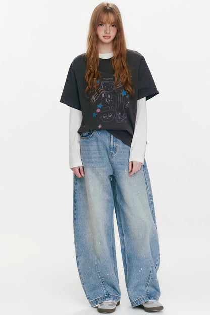 Strawberry Musician Printed T-Shirt