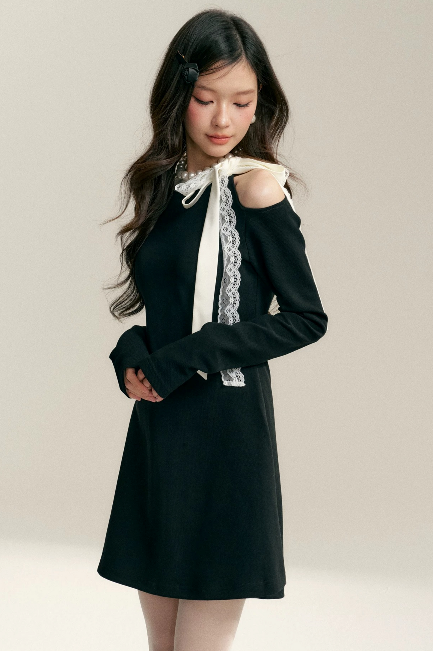 Hepburn Off-Shoulder Dress