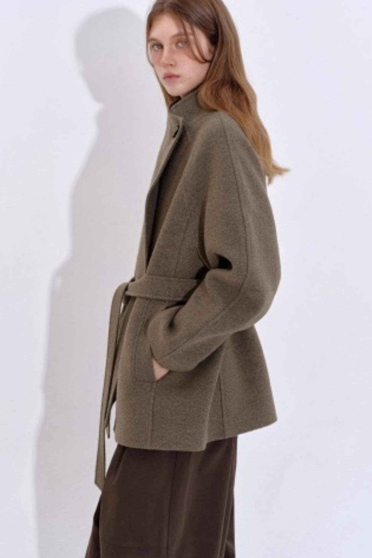 Urban Lace Tweed Woolen Short Coat