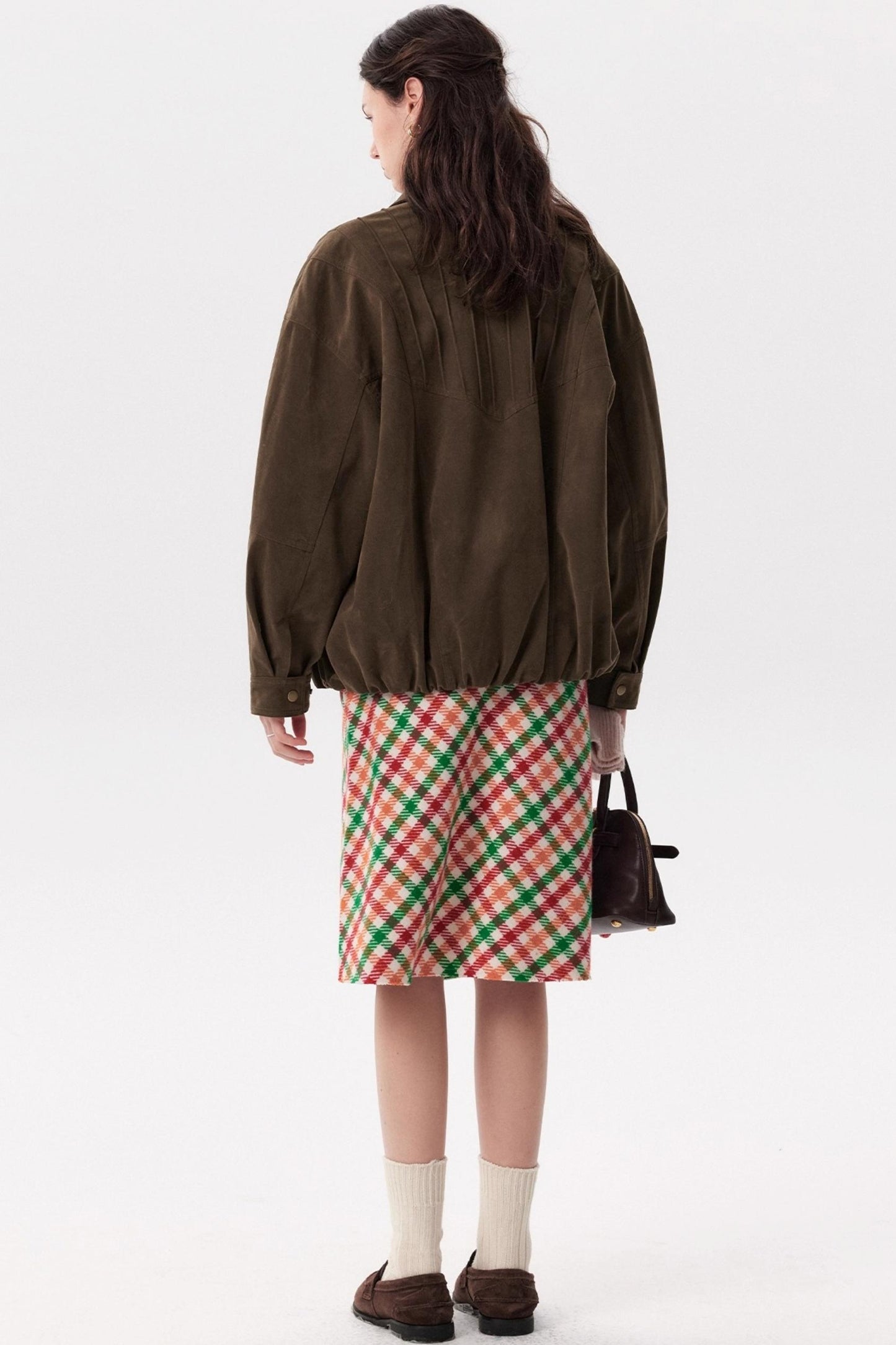 Muffin Cocoa Suede Lapel Jacket