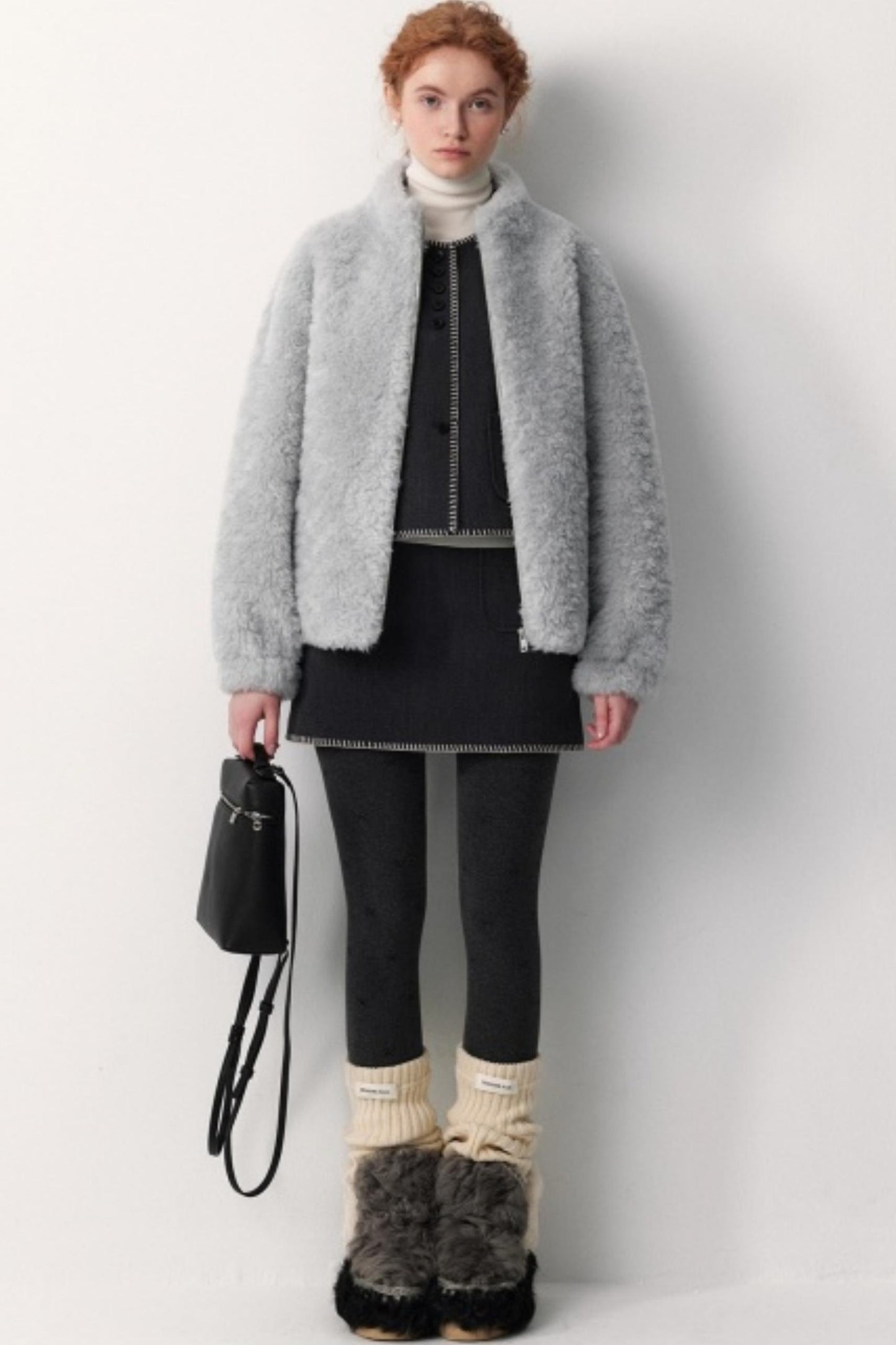 Atmospheric Fleece Shearling Coat