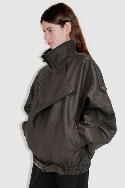 Lazy Leather Split Jacket